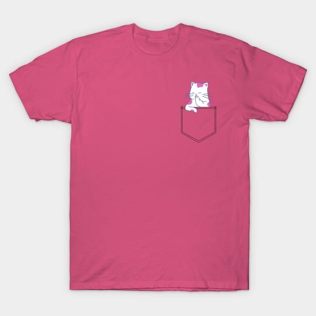 Cat in a Pocket T-Shirt by Nada's corner